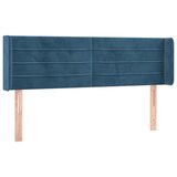 Maison Chic vzglavna omarica - nočna omarica - posteljna omarica z ušesi temno modro 147x16x78/88 cm žamet, (21707887) Cene