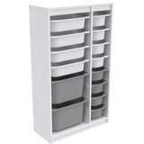Hanah home višenamenska polica montana xs 2D4N8U white grey | ePonuda.com