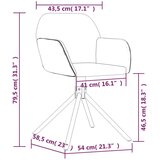  Vrtljiv jedilni stol 2 kosa rumen žamet, (20700950) | Shoptok.si