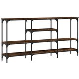  The Living Store Konzolna mizica dimljen hrast 160x29x80 cm inženirski les - Konzolna Mizica, (21448442) | Shoptok.si