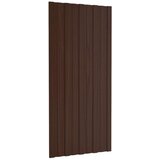 Krovni paneli 12 kom od pocinčanog čelika smeđi 100 x 45 cm | shoptok.hr
