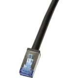 Logilink CQ7133S RJ45 omrežni kabel\, Patch kabel CAT 6a S/FTP 40.00 m črna zaščiten\, UV odporen\, odporen na olje in abrazijo 1 kos, (20424222) | Shoptok.si
