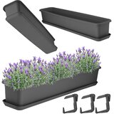 KADAX balkonski cvetlični lonec 80 cm s stojalom in ročaji podolgovat, (5000352555) | Shoptok.si