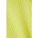 Marisse Lime Green Ribbed Turtleneck Blouse | Eponuda.ba