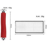 INORCO Za S7 Maxv/S7 Maxv Plus/S7 Maxv Ultra/G10s Deli robotskega sesalnika Glavna stranska krtača Hepa Du Filter, (22021090) | Shoptok.si