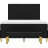 Box spring krevet s madracem Crna 140 x 190 cm tkanina - Crna 140 x 190 cm Dizajn linija | shoptok.hr