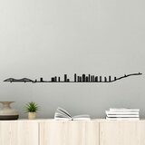 Wallity Zidna dekoracija Montreal Skyline, 120x0.15x9 cm, 1.5 mm, Crna Cene