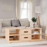 Stolić za kavu 100 x 50 x 41 cm od masivne borovine Smeđa | shoptok.hr
