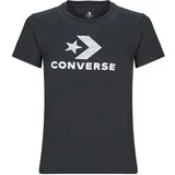 Converse Majice s kratkimi rokavi FLORAL STAR CHEVRON Črna
