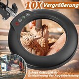 VEEMAGNI LED povečevalna svetilka z osvetlitvijo in stojalom - 10x povečava | Shoptok.si