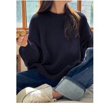 Dewberry 13242 Oversize Women Sweater-NAVY | shoptok.hr