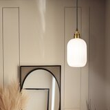  Visilica na sajli HECTOR 1xE27/15W/230V, bela/mesing, fi 14 cm | Eponuda.com