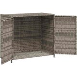  Vrtni ormarić za pohranu sivi 83x45x76 cm od poliratana | Eponuda.com