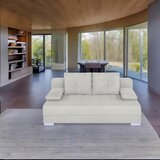 P & B ZOFA S POSTELJNO FUNKCIJO, krem barve tekstil, leseni material | Shoptok.si