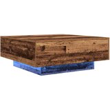 Kava Stol Stari drvo i plava 80 x 80 x 31 cm Konstruirano drvo | Eponuda.ba