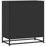 Komoda crna 68x35x76 cm konstruirano drvo i metal | Eponuda.com