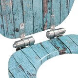  Toaletna daska s mekim zatvaranjem MDF s uzorkom starog drva | shoptok.hr