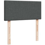 vidaXL Box spring postelja z vzmetnico temno siva 100x200 cm blago | Shoptok.si