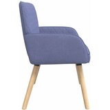  Dvosjed s nogama od punog drva 2-sjedalo Traper plava | shoptok.hr