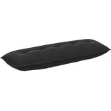 vidaXL Poglavni vzglavnik Črna 140 x 50 cm Žametna tkanina, (5000278083) | Shoptok.si