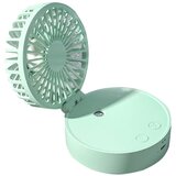 Venisymlis Mini Namizni Razpršilni Ventilator, Z Baterijo (Zelen), (22070258) | Shoptok.si