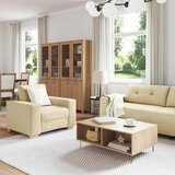 SOFA 3 pcs Krema 221 x 80 x 80 cm Platnasta tkanina | shoptok.hr