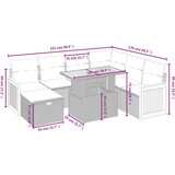 vidaXL 8-dijelni set vrtnih sofa od poliratana s jastucima bež | shoptok.hr