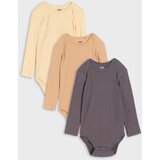 Sinsay Paket od 3 pamučna bodija s dugim rukavima | shoptok.hr