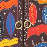 vidaXL Bivak Multicolor 50x35x60 Masivni les Akacija | Shoptok.si