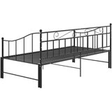  Izvlečni posteljni okvir črn iz kovine 90x200 cm, (20606504) | Shoptok.si