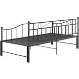  Za krevet na razvlačenje crni metalni 90 x 200 cm | shoptok.hr