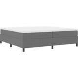  Krevet s opruga kutije Svijetlo siva i bijela. 200 x 200 cm | shoptok.hr