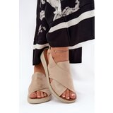 Boto Women's Sandals Made Of Eco Leather Gold Tosmelia | Shoptok.si