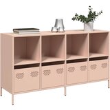vidaXL Komoda roza 135x39x73,5 cm hladno valjano jeklo | Shoptok.si