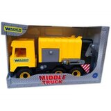 Wader middle truck: žuti kamion za odvoz smeća - 43cm - | shoptok.hr