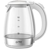 First Grelnik vode 1,7L, 2200W, steklo, bel ročaj Cene