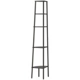  Kutna polica s 5 razina crna 45,5 x 31,5 x 180 cm | Eponuda.com