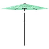  Vrtni suncobran s čeličnom šipkom zeleni 223x223x213 cm | shoptok.hr