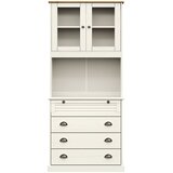  Visoka komoda VIGO bijela 80 x 40 x 176 cm od masivne borovine | shoptok.hr
