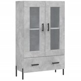 Maison Chic Visoka omara - Komoda - Predalnik betonsko siva 69,5x31x115 cm inženirski les, (21719931) Cene