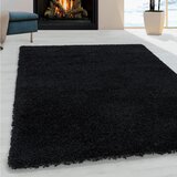 Lesnina-XXXL preproga z visokim florom sydney 300/400 cm tkano črna | Shoptok.si