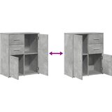  Komoda beton siva 60 x 31 x 70 cm od konstruiranog drva | shoptok.hr