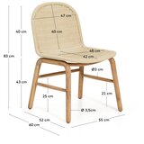 Kave Home Bež vrtni stol Alipa – | Shoptok.si