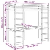  Okvir podstrešne postelje Naravna 75 x 190 cm, (5000102326) | Shoptok.si