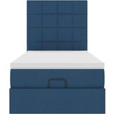vidaXL Otomanski okvir kreveta s madraca plavi 90x190cm od tkanine | shoptok.hr