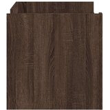 vidaXL Klubska mizica rjavi hrast 100x50x50 cm inženirski les | Shoptok.si