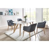 MID.YOU JEDILNA MIZA, masivno hrast bela | Shoptok.si