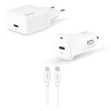 Ttec Quantum PD 20W Wall Charger+ 20W Car Charger + Type-C/Lightning Cable, Mfi Apple Licence | shoptok.hr