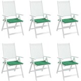  Jastuci za vrtne stolice 6 kom zeleni 40 x 40 x 4 cm od tkanine | shoptok.hr