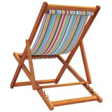  Zložljivi stoli za na plažo 2 kosa večbarvno blago | Shoptok.si